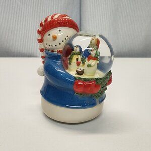 Snow Globe Debbie Mumm Snowman Portraits Play Frosty The Snowman 1990s See Video